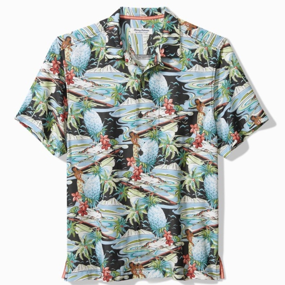 Tommy Bahama Coconut Point Sunset Sail Camp Shirt - Continental